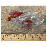 Murano glass pear dish