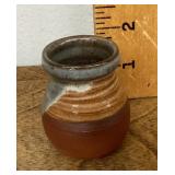 Miniature studio pottery vase