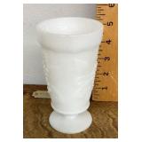 Milk glass vase