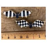 Pair of McKenzie-Childs bat wall hangings