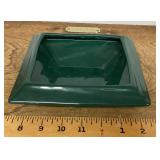 Green ceramic planter