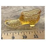 Amber glass shoe