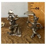 Pair of clown figures
