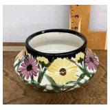 German floral ceramic bowl