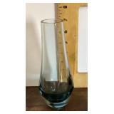 Blue glass vase