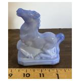 Blue Boyd glass horse figure