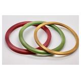 3 Bakelite bangle bracelets
