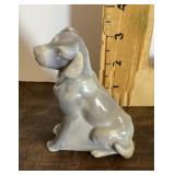 Mosser slag glass dog figure