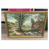 Framed landscape print