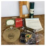 Collection of camping and outdoors items