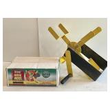 2 steel hose reels --one NEW in box