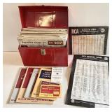 1950s Sams Photofact service manuals in case