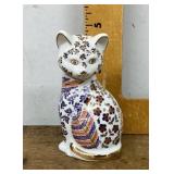 Japanese porcelain cat figure