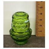 Green Viking glass fairy lamp