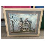 Signed Randy Souders print of Victorian house