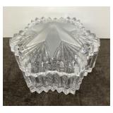Mikasa glass 6-pointed star candy dish