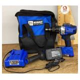 Kobalt cordless drill in bag