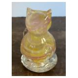 Appalachian art glass cat