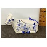 Delft pottery cow sugar bowl