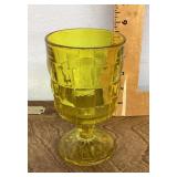 \Yellow Viking glass goblet
