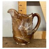 Slag glass pitcher