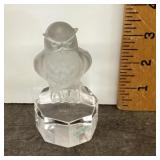 Goebel frosted crystal owl figure