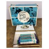 Sabre saw and cigar box of jigsaw blades