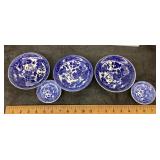 Blue and white plates