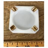 Milk glass ashtray