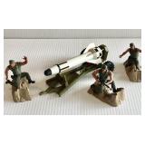1974 Mattel Heroes in Action missile artillery +