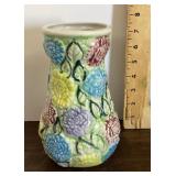 Floral ceramic vase