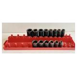 3/8" regular & deep well impact sockets