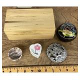 Box, trinket boxes, vanity box lid