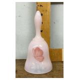 Fenton pink milk glass bell