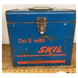 Large old metal Skil toolbox --empty