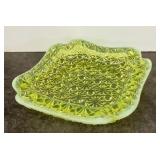 Vaseline uranium glass Daisy & Button ashtray