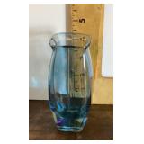 Blue glass vase