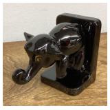 Redware pottery elephant wall hook