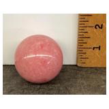 Pink glass sphere