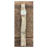 Bulova gold filled tank watch --for parts only