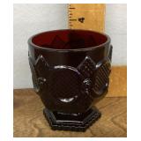 Avon Ruby Cape Cod glass tumbler