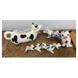Porcelain cow collection