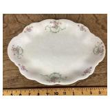 Porcelain E.P.P. Co. floral serving plate