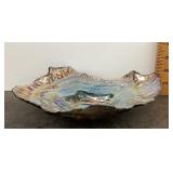 Iridescent oyster dish