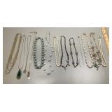 Costume jewelry necklaces