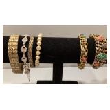 6 costume jewelry bracelets
