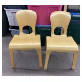 2 Community Playthings molded wood child