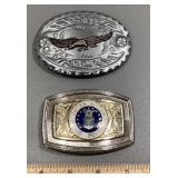 2 belt buckles