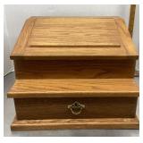 Oak cash box