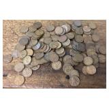 Collection of wheat pennies